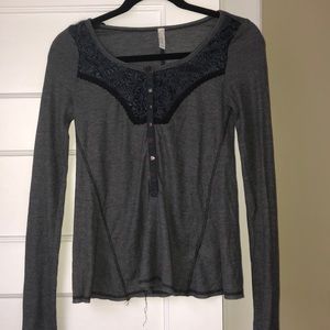 Free People Gray Thermal